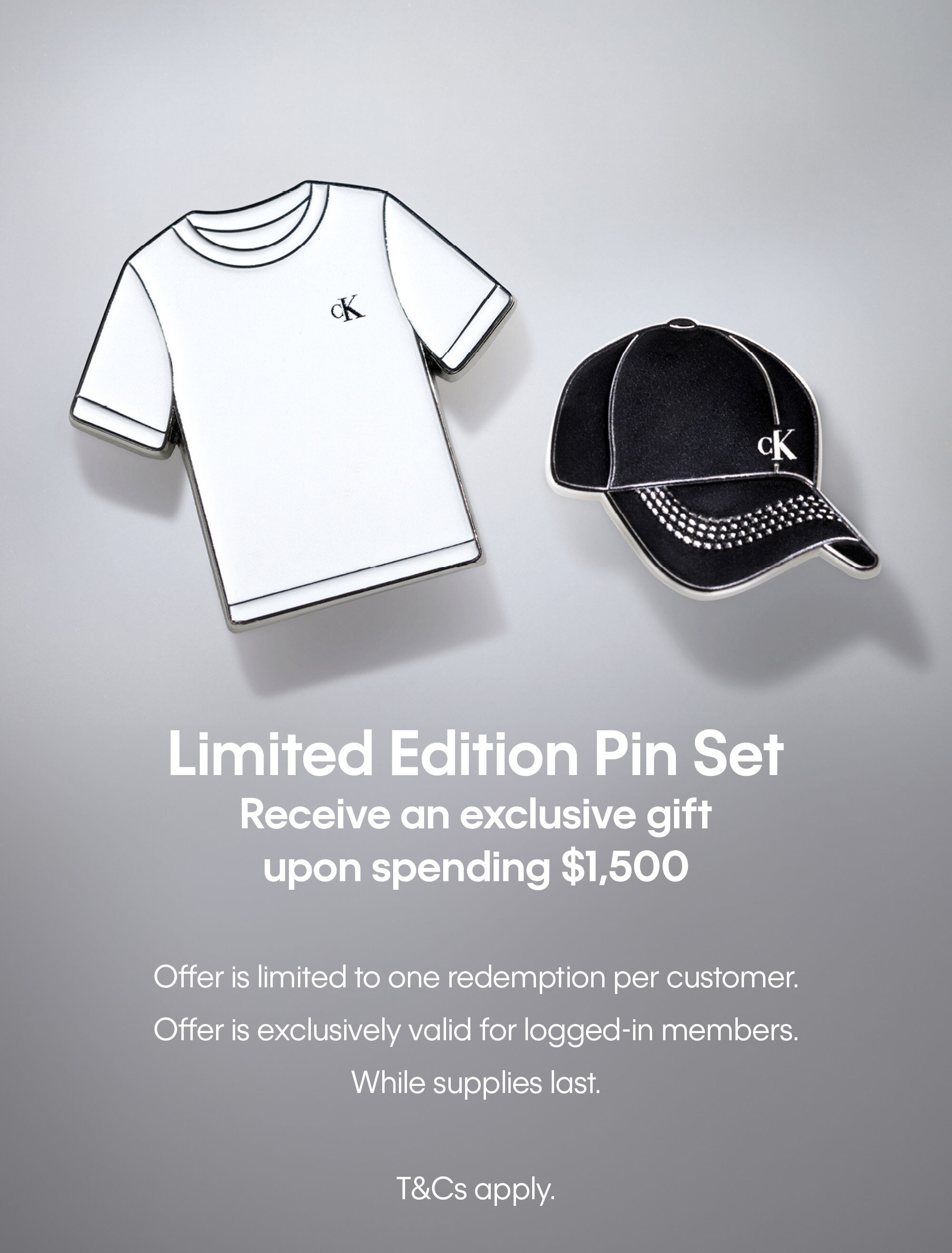 Calvin Klein Jung Kook Limited Edition Pin Set